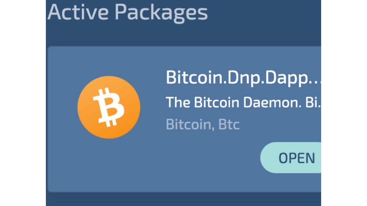 How to run a Bitcoin Node on your AVADO